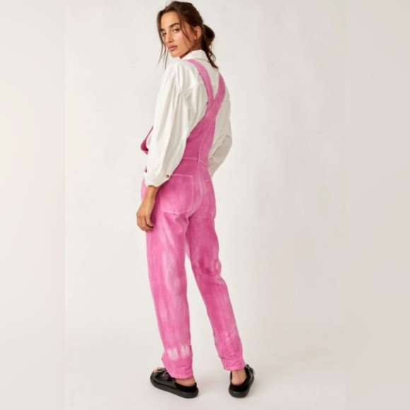 Free People Ziggy Denim Overalls, electric boutique, size S - Picture 2 of 3